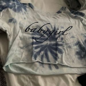 tye dye crop top